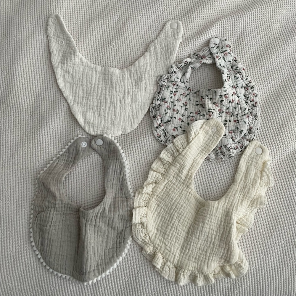 Cute baby bibs Victorian style
